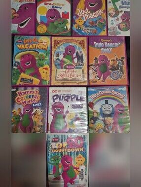 Barney Vintage DVD 11pc Lot